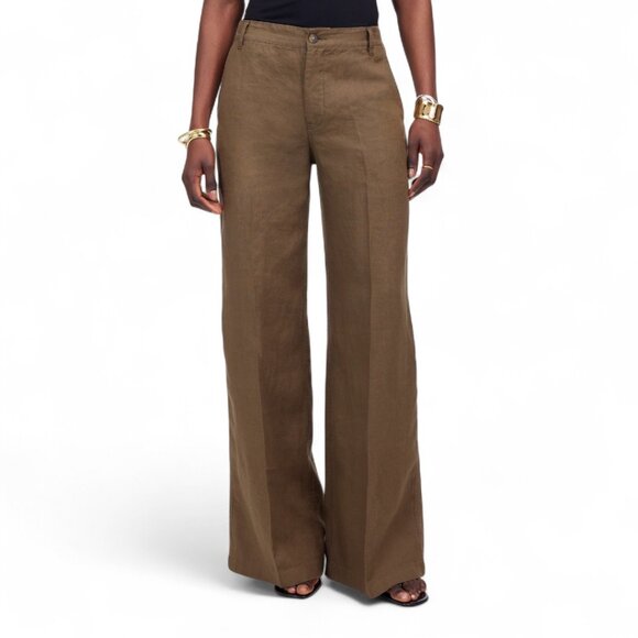 Madewell Pants - Madewell The Zoe Relaxed Wide Pant in 100% Linen Size 6